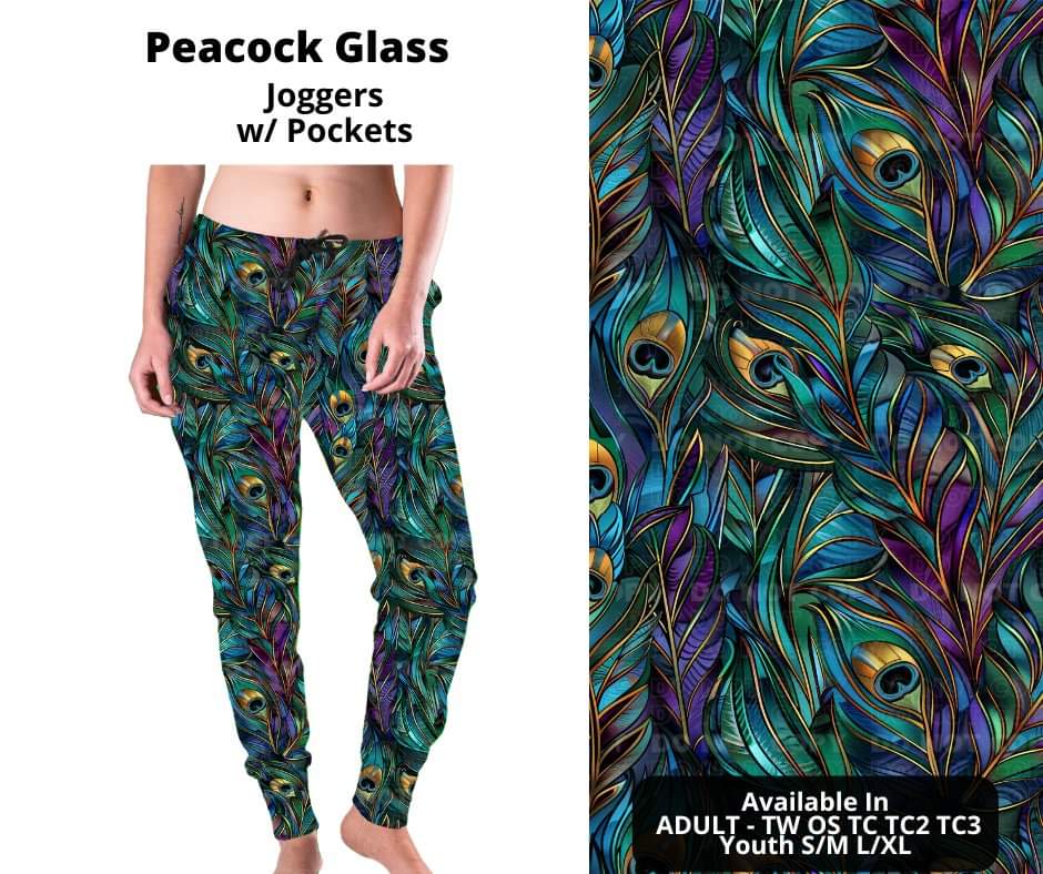 Preorder! Closes 10/24. ETA Dec. Peacock Glass Joggers