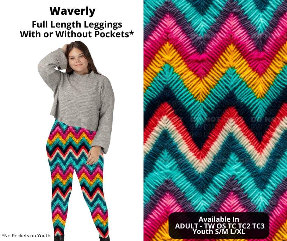 Preorder! Closes 10/24. ETA Dec. Waverly Full Length Leggings w/wo Pockets