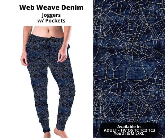 Preorder! Closes 11/6. ETA Jan. Web Weave Denim Joggers