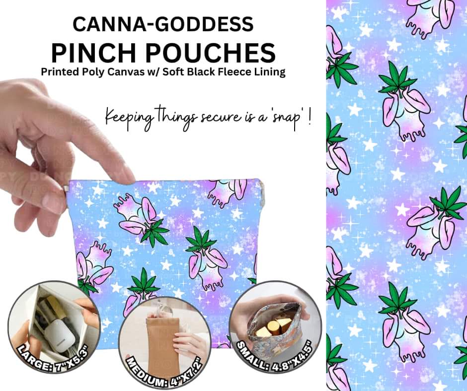 Canna-Goddess Pinch Pouches