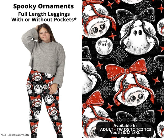 Spooky Ornaments Full Length Leggings w/ Pockets