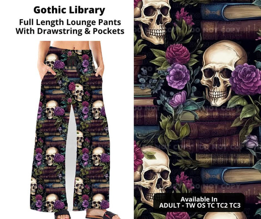 Gothic Library Full Length Lounge Pants