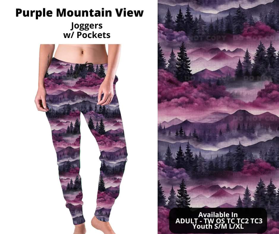 Purple Mountain View Joggers