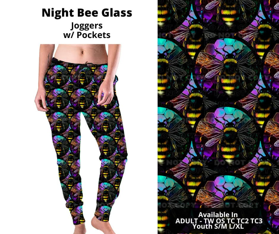 Night Bee Glass Joggers