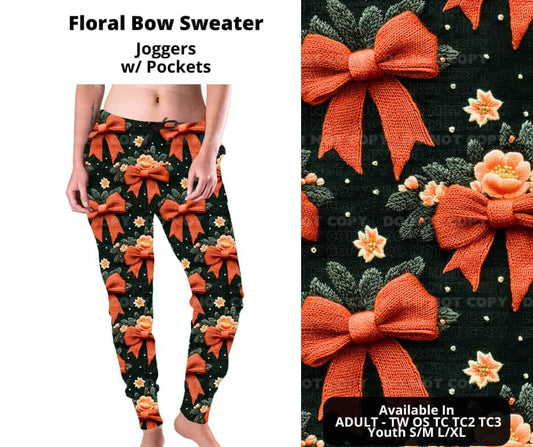 Floral Bow Sweater Joggers