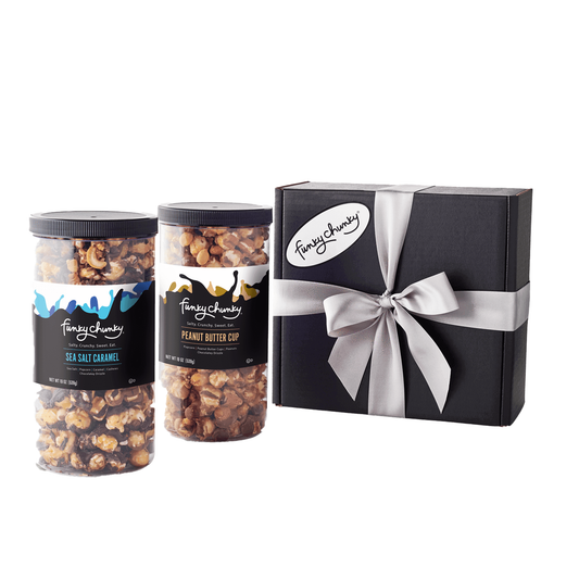 Salty Sweet Duo Peanut Caramel 19 oz Tall Canisters