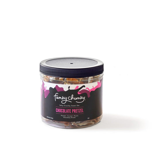 Chocolate Pretzel 8 oz Mini Canister