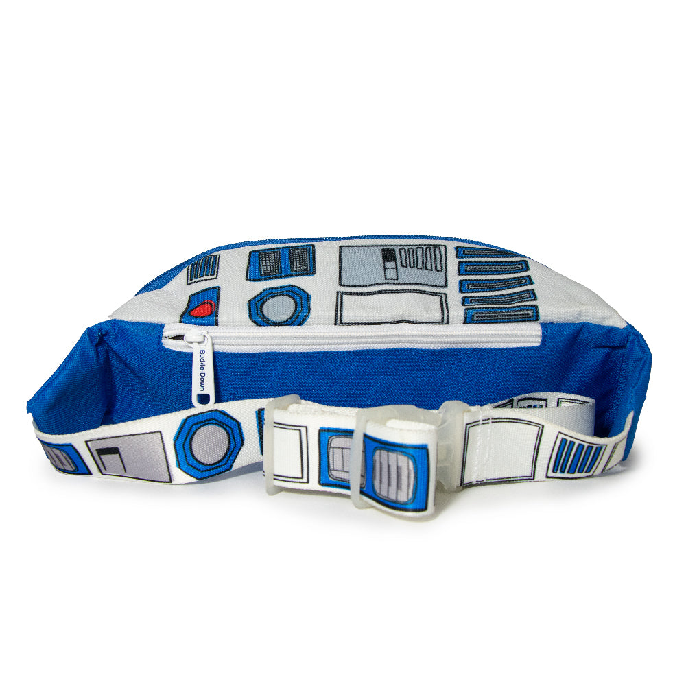 Fanny Pack - Star Wars R2-D2 Bounding White Blue Grays Red