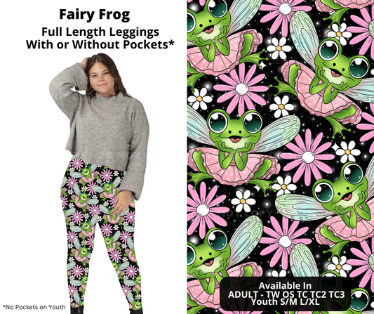 Preorder! Closes 11/21. ETA Jan. Fairy Frog Full Length Leggings w/wo Pockets