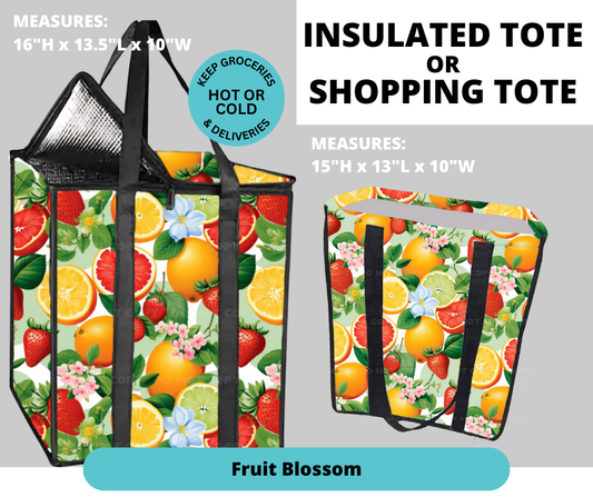 Preorder! Closes 2/26. ETA May. Fruit Blossom Shopping & Insulated Tote