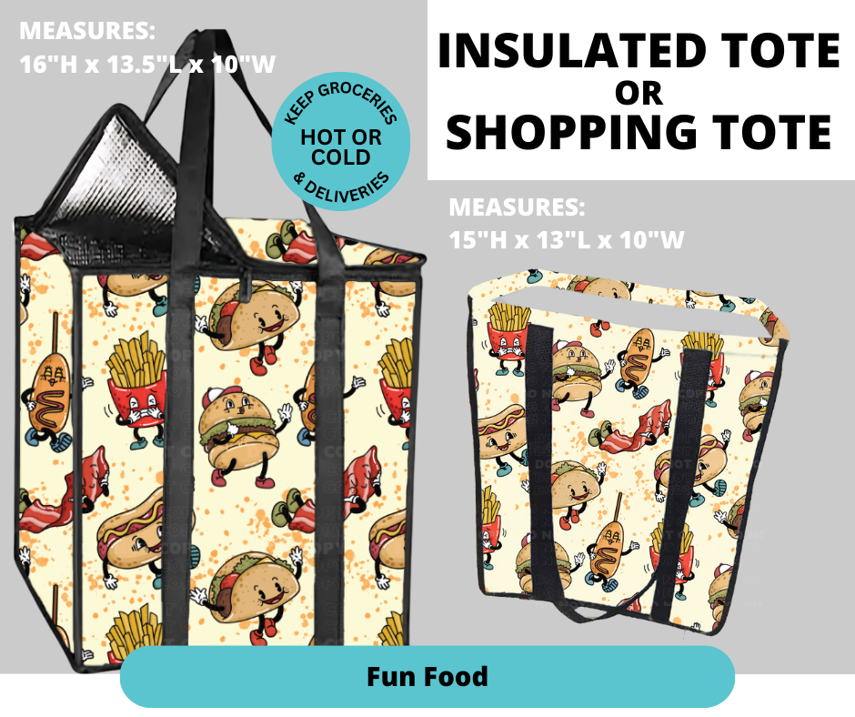 Preorder! Closes 2/26. ETA May. Fun Food Shopping & Insulated Tote