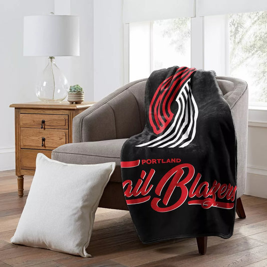 Portland Trailblazers Raschel Throw Blanket 50" x 60"