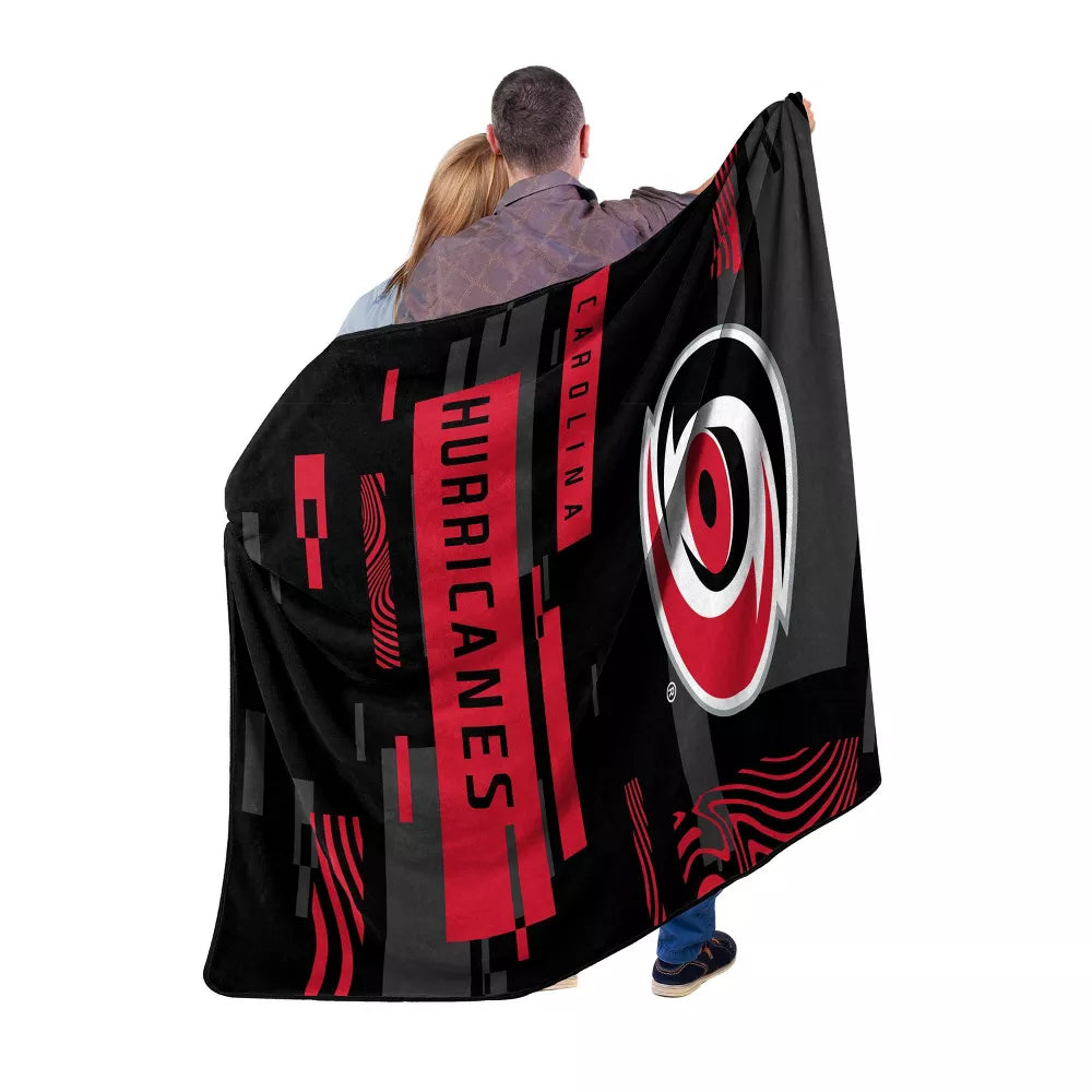 NHL Carolina Hurricanes 60" x 80" Digitize Raschel Throw Blanket