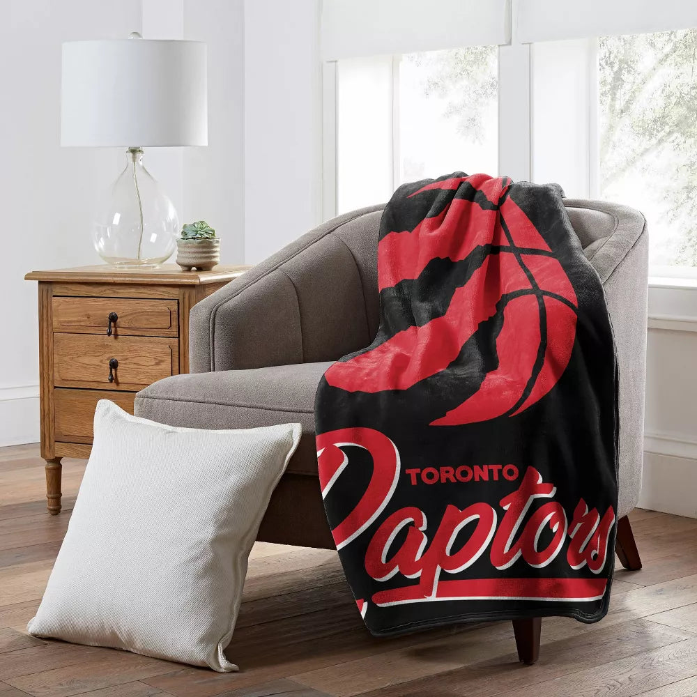 Toronto Raptors Micro Raschel Throw Blanket 50" x 60"