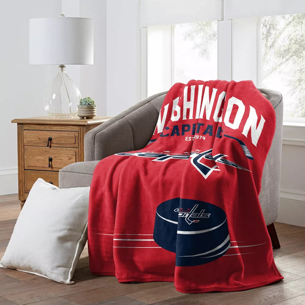 Washington Capitals 60x80 Inspired Raschel Throw Blanket