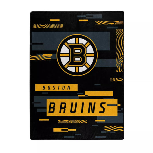 NHL Boston Bruins 60" x 80" Digitize Raschel Throw Blanket