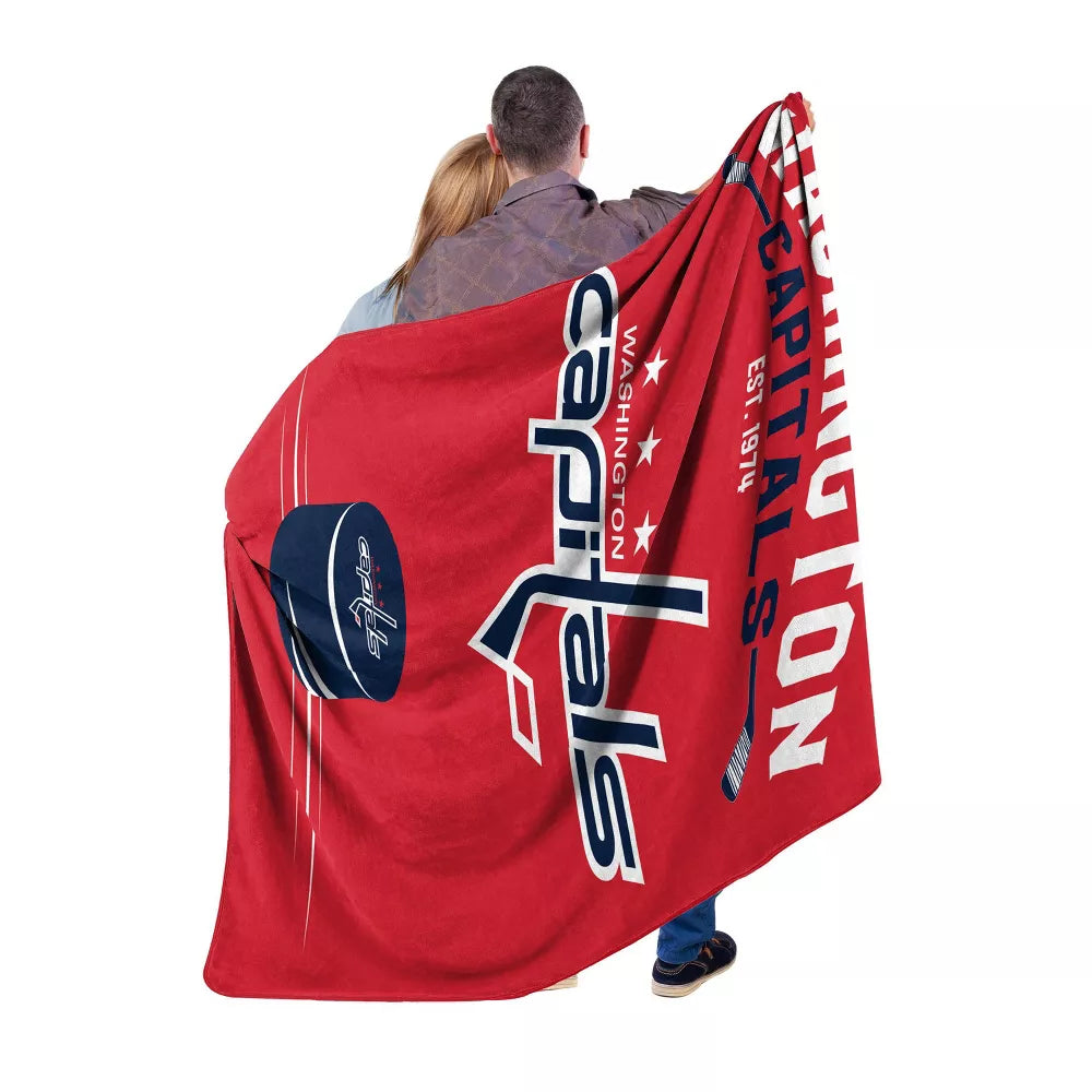 Washington Capitals 60x80 Inspired Raschel Throw Blanket