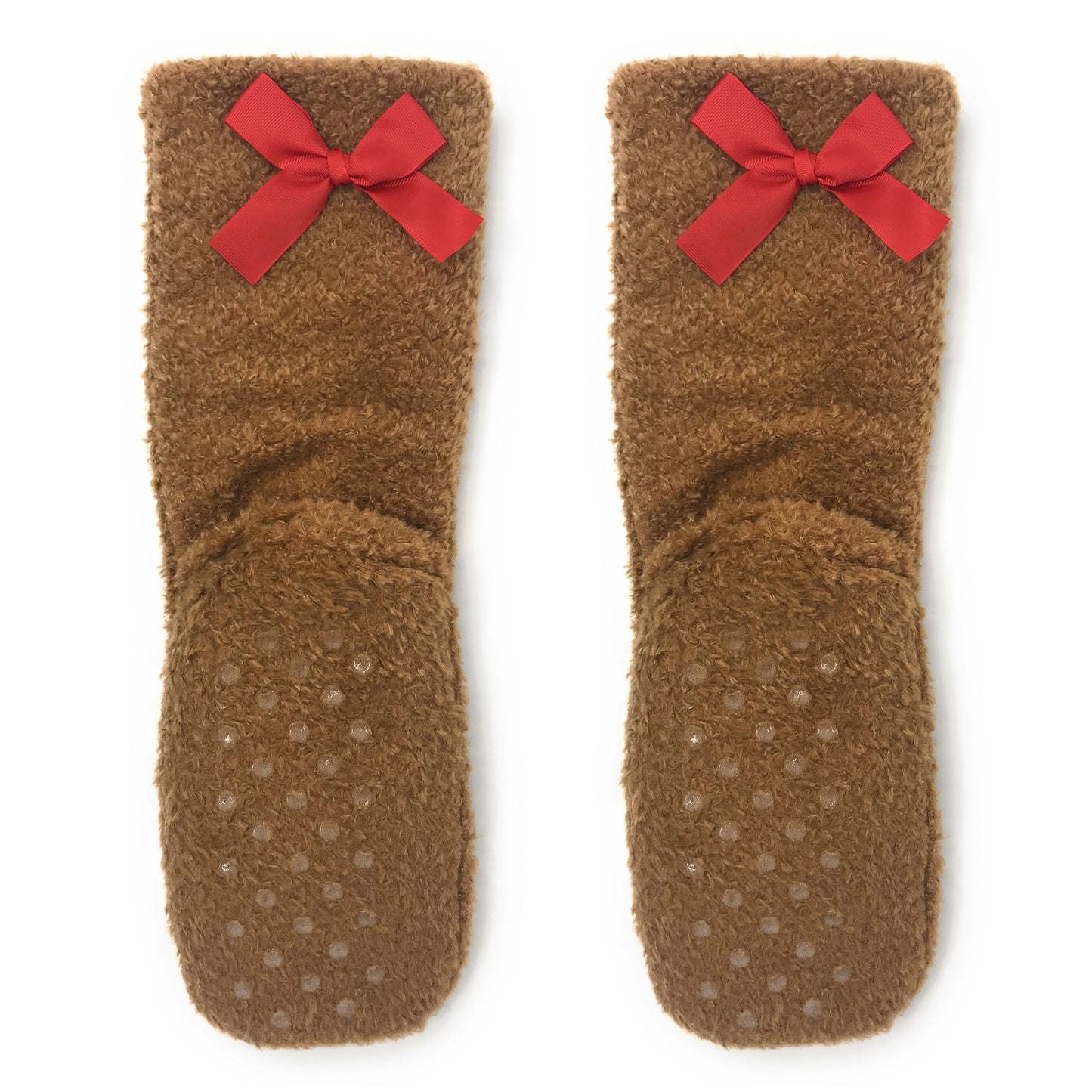 Teddy Burr Plush Slipper Socks