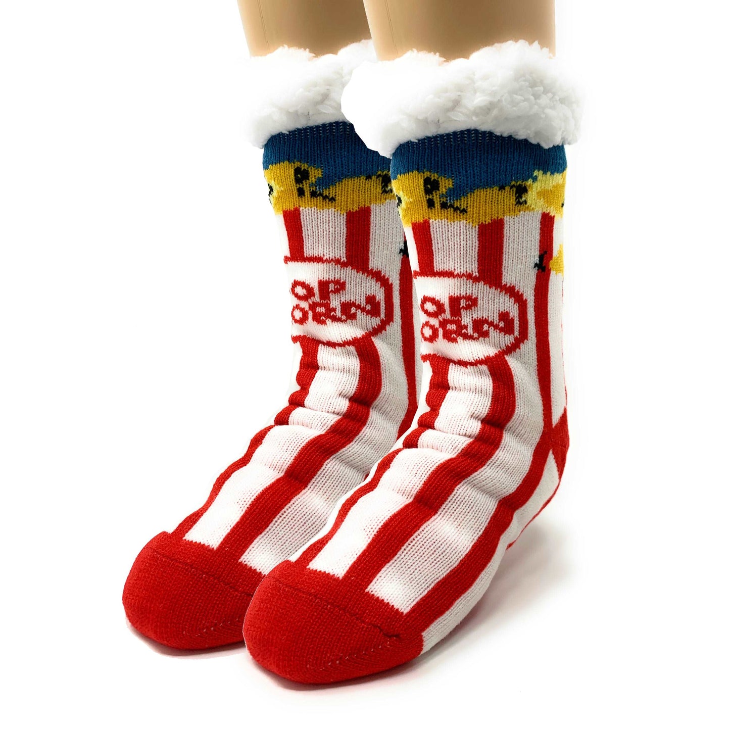 Box o' Popcorn Slipper Socks