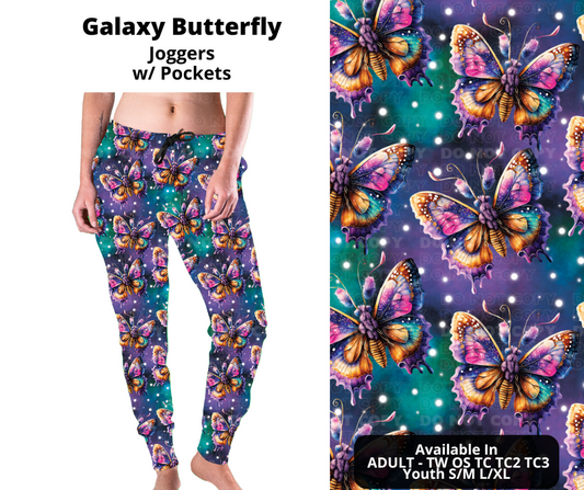 Preorder! Closes 10/31. ETA Jan. Galaxy Butterfly Joggers