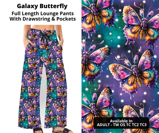 Preorder! Closes 10/31. ETA Jan. Galaxy Butterfly Full Length Lounge Pants