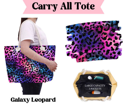 Preorder! Closes 3/31. ETA June. Galaxy Leopard Carry All Tote