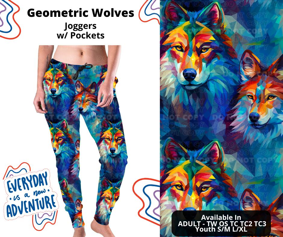 Preorder! Closes 12/26. ETA March. Geometric Wolves Joggers