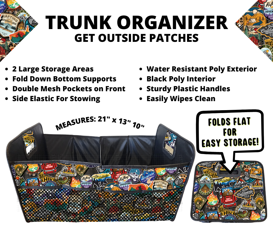 Preorder! Closes 3/10. ETA June. Get Outside Patches Trunk Organizer