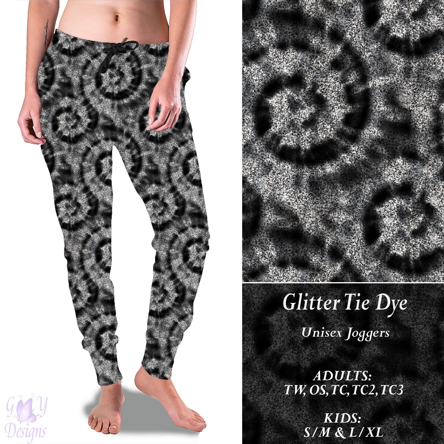 Glitter Tie Dye Full Joggers Preorder Closes 11/13 ETA 6-8 weeks