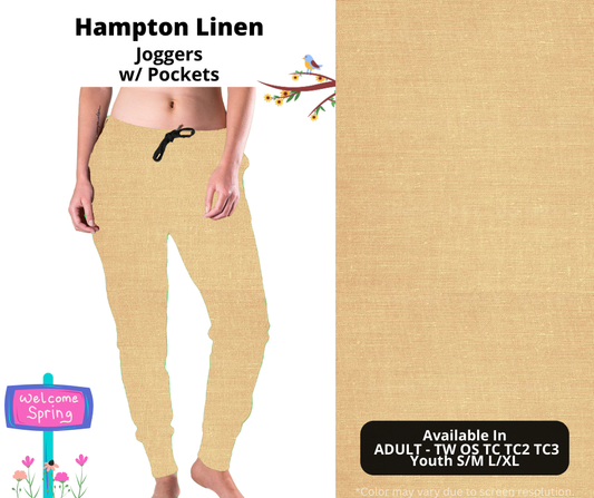 Preorder! Closes 1/8. ETA April. Hampton Linen Joggers