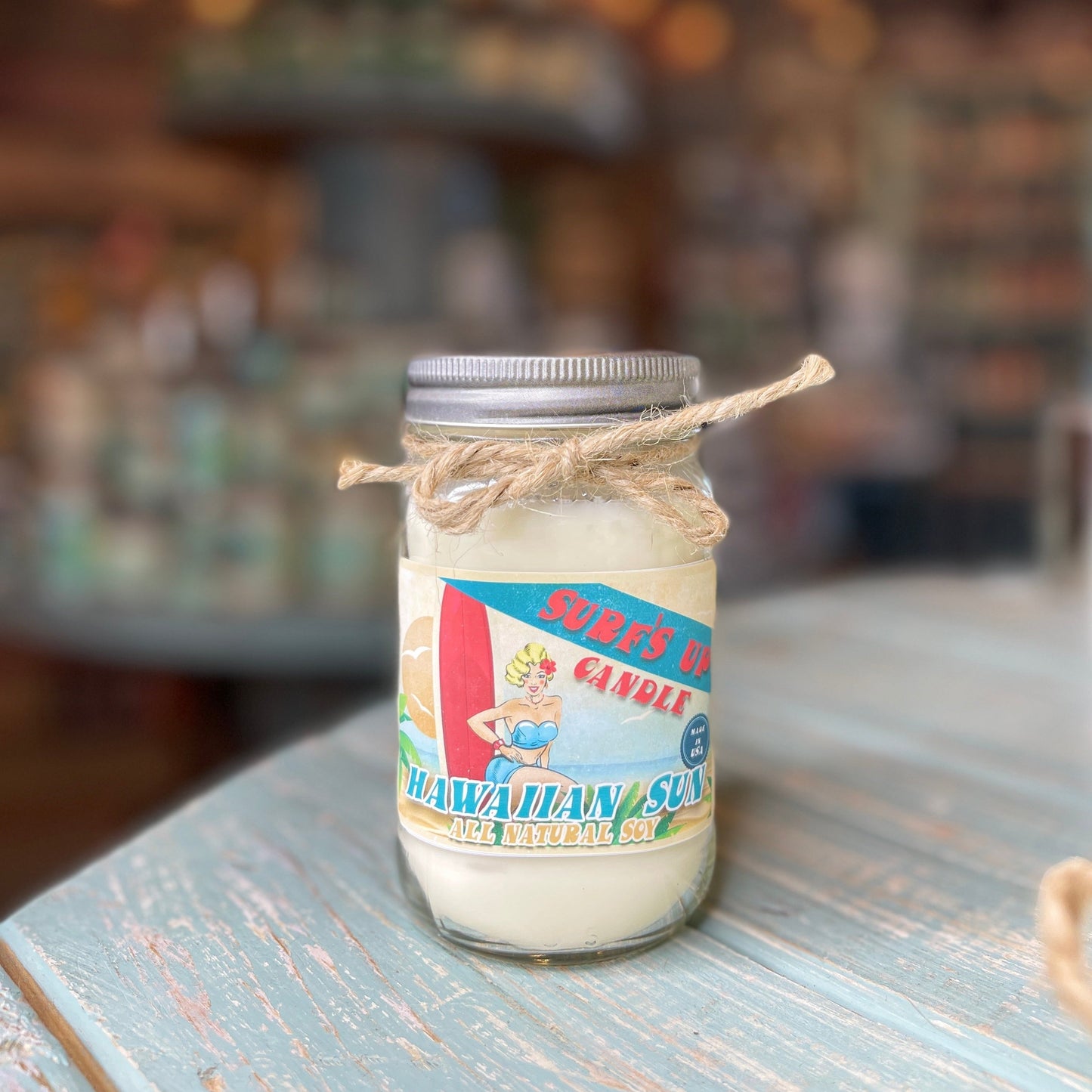 Hawaiian Sun Mason Jar Candle - Vintage Collection