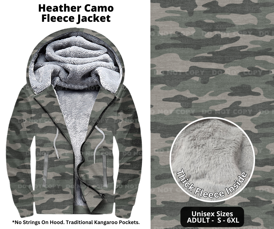 Preorder! Closes 10/21. ETA Jan. Heather Camo Jackets