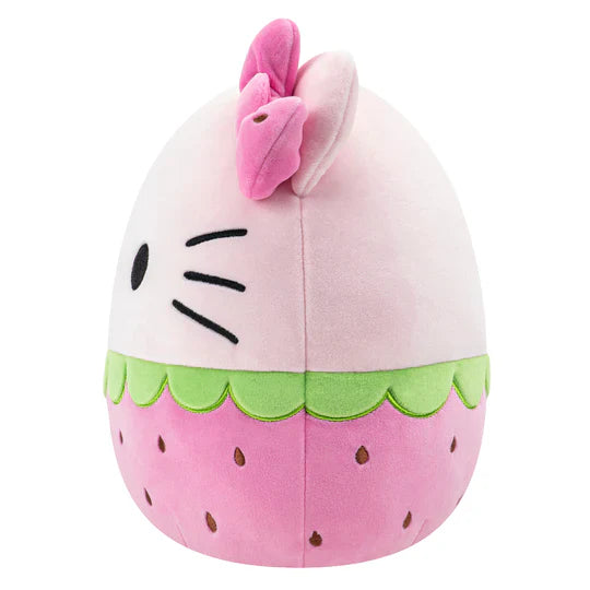 Squishmallows Hello Kitty Pink Strawberry Wearing Bow 12" Sanrio Collection Stuffed Plush