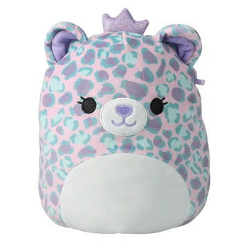 Squishmallows Hera the Cheetah Wearing Purple Crown 7.5" Stuffed Plush