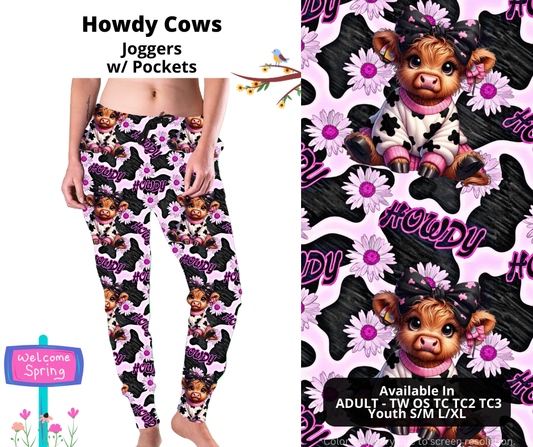 Preorder! Closes 1/20. ETA April. Howdy Cows Joggers