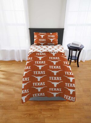 Texas Longhorns Rotary Bed In Bags - Twin