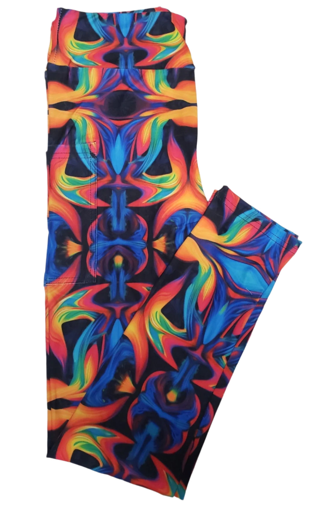 Psychedelic Abstract leggings with pockets