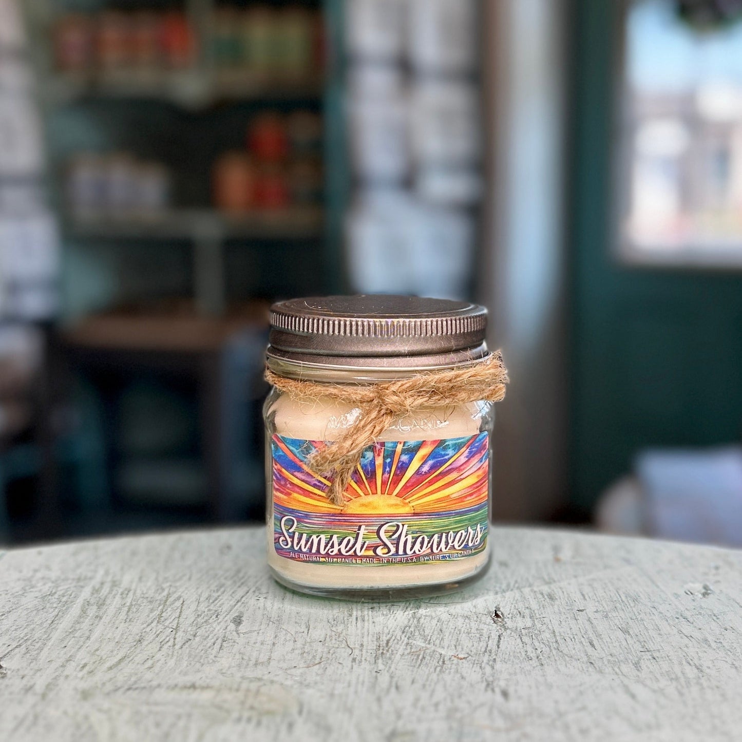 Sunset Showers Mason Jar Candle - Vintage Collection