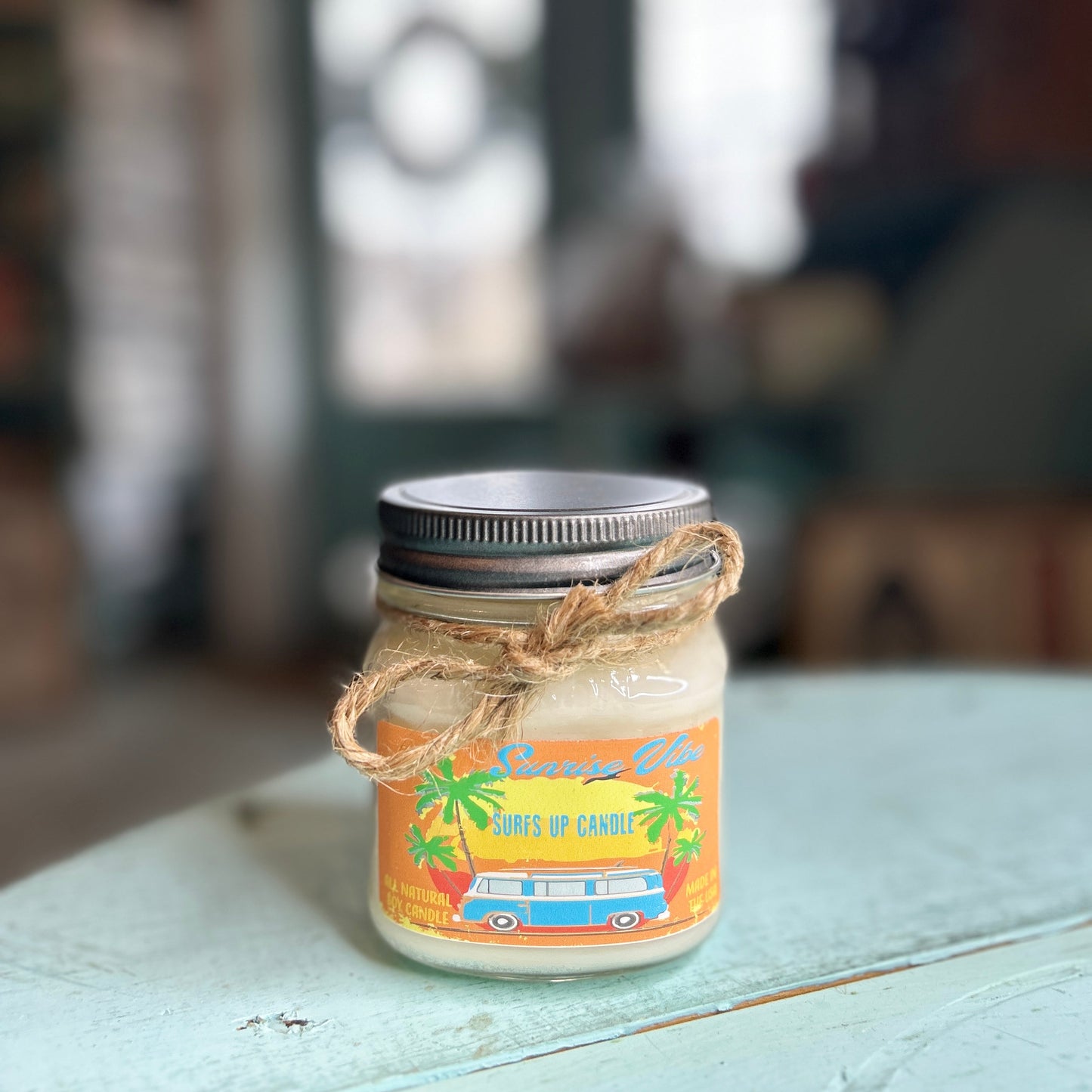 Sunrise Vibe Mason Jar Candle - Vintage Collection