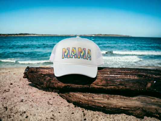 Mama Tie Dye Foam Trucker Hat