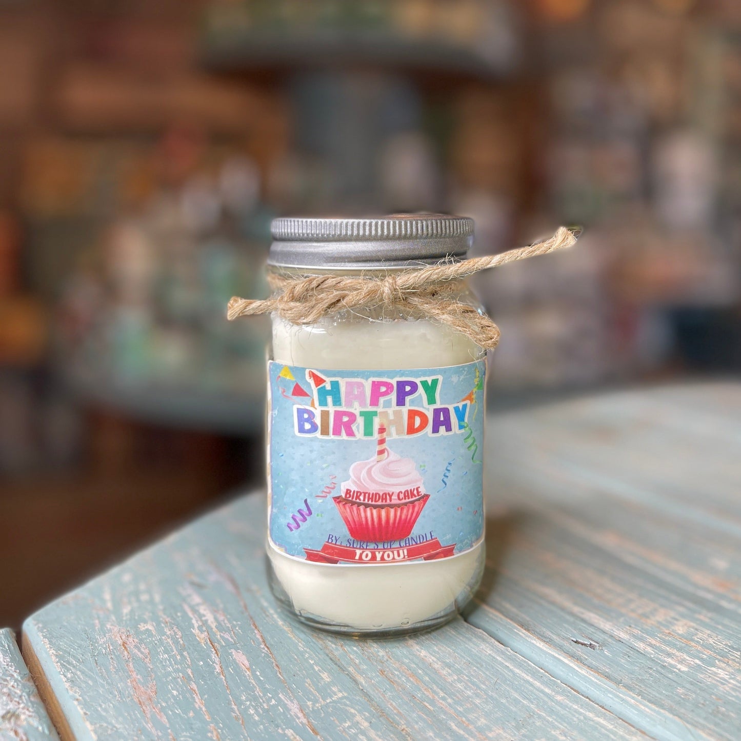 Birthday Cake Mason Jar Candle - Birthday Collection