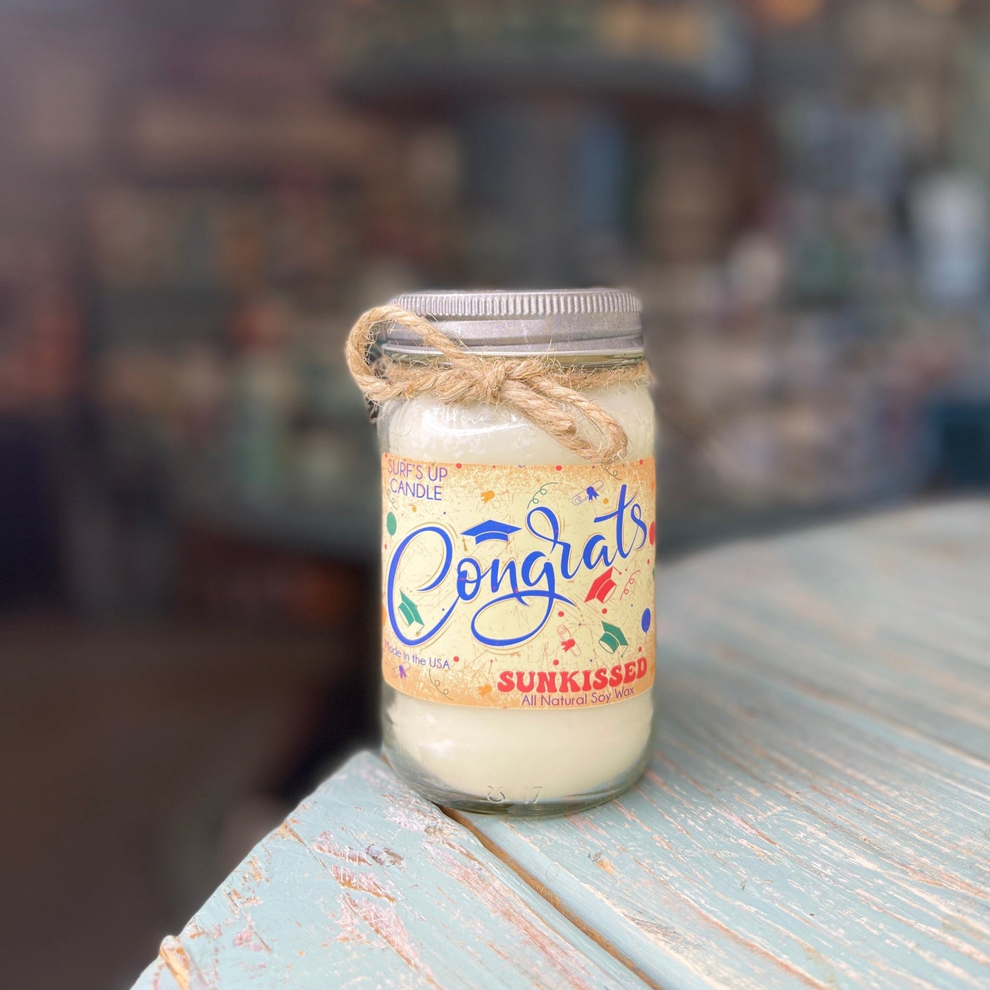 Sunkissed Mason Jar Candle - Graduation Collection