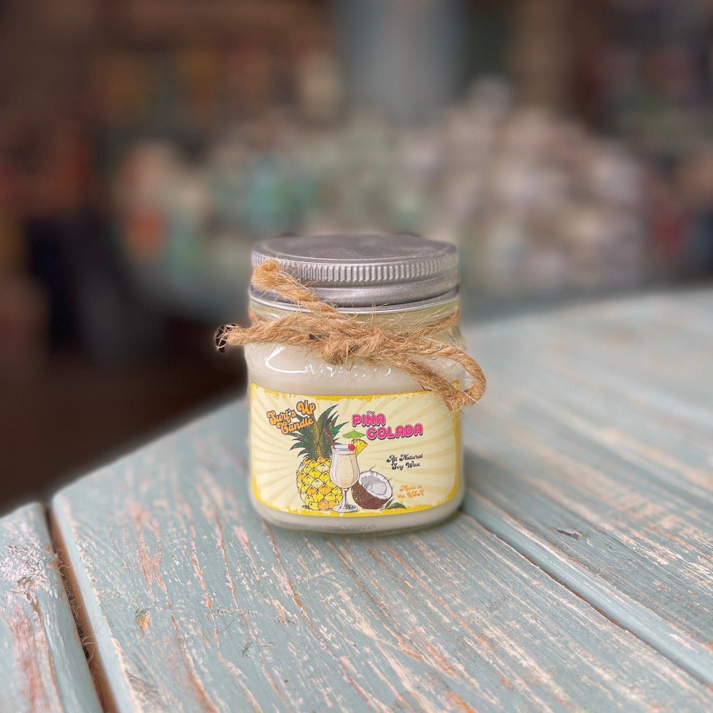 Pina Colada Mason Jar Candle - Vintage Collection