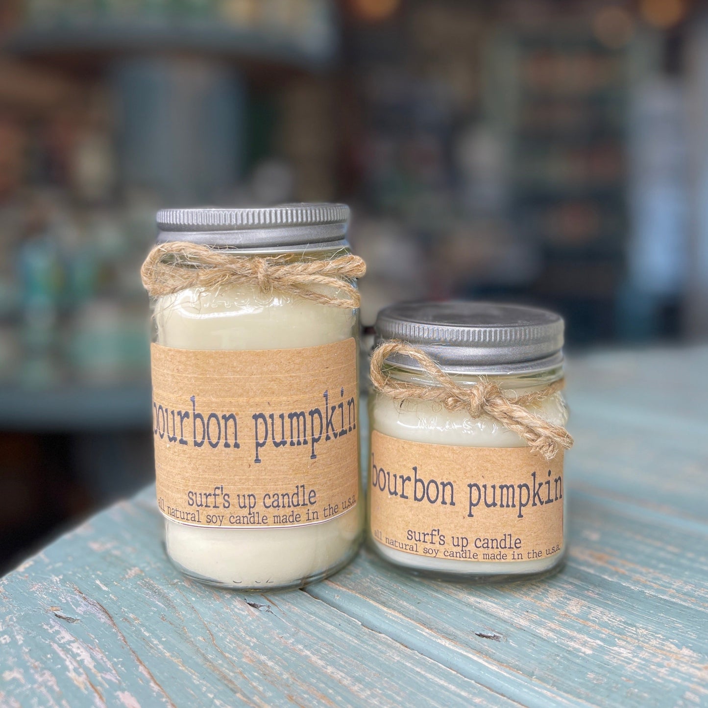 Bourbon Pumpkin Mason Jar Candle - Brown Bag Collection