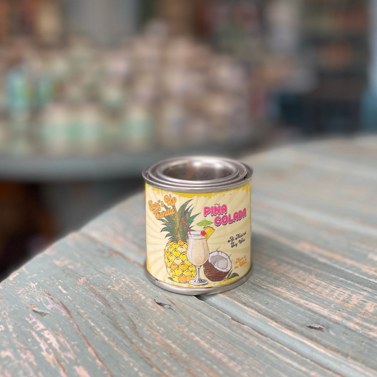 Pina Colada Paint Can Candle - Vintage Collection