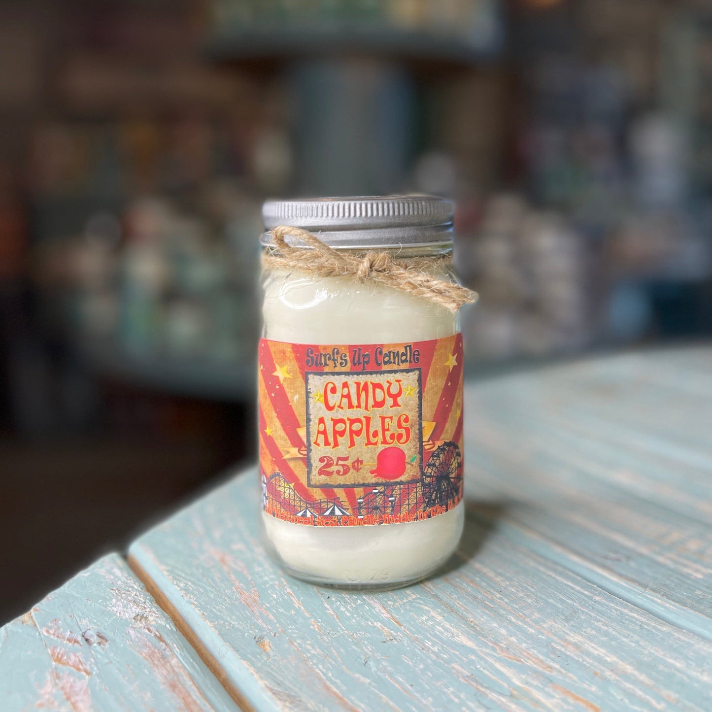 Candy Apple Mason Jar Candle - Vintage Collection