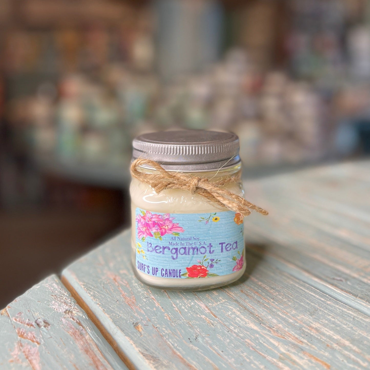 Bergamot Tea Mason Jar Candle - Vintage Collection