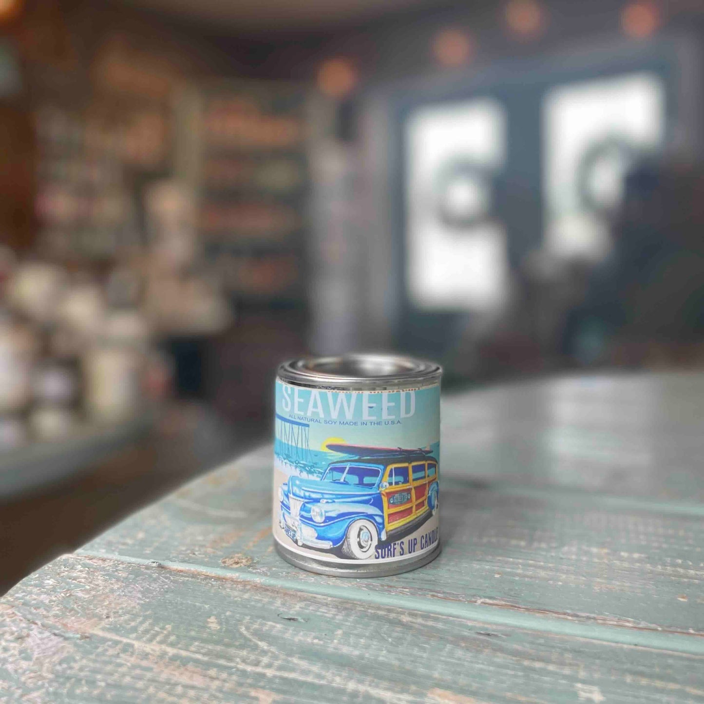 Seaweed Paint Can Candle - Vintage Collection