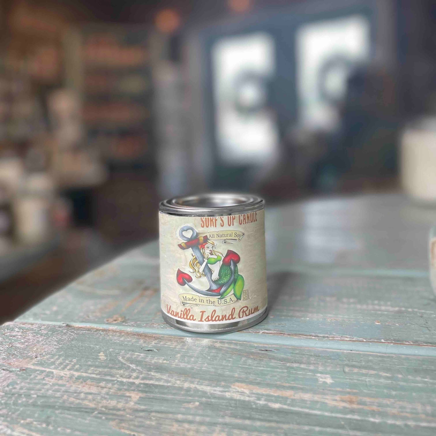 Vanilla Island Rum Paint Can Candle - Vintage Collection