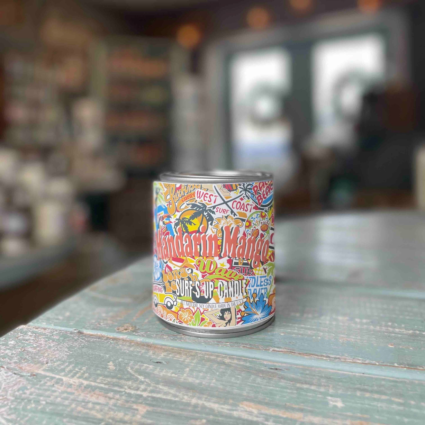 Mandarin Mango Paint Can Candle - Vintage Collection